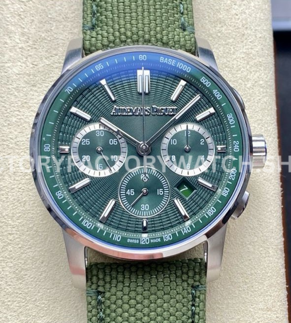 AP Code 11.59 green dial steel