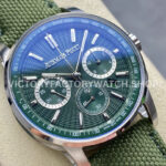 OMF Factory Audemars Piguet Code 11.59 26393ST.OO.A056KB.01 41mm Steel Canvas Strap Green Dial