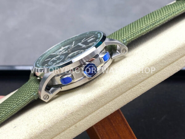 OMF Factory Audemars Piguet Code 11.59 26393ST.OO.A056KB.01 41mm Steel Canvas Strap Green Dial