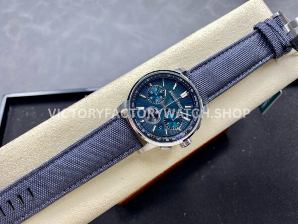 OMF Factory Audemars Piguet Code 11.59 26393STOOA348KB01 41mm Steel Canvas Strap Blue Dial (2) OMF Factory Audemars Piguet Code 11.59 26393ST.OO.A348KB.01 41mm Steel Canvas Strap Blue Dial