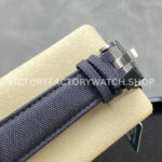 OMF Factory Audemars Piguet Code 11.59 26393STOOA348KB01 41mm Steel Canvas Strap Blue Dial (6) OMF Factory Audemars Piguet Code 11.59 26393ST.OO.A348KB.01 41mm Steel Canvas Strap Blue Dial