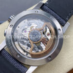 OMF Factory Audemars Piguet Code 11.59 26393STOOA348KB01 41mm Steel Canvas Strap Blue Dial (8) OMF Factory Audemars Piguet Code 11.59 26393ST.OO.A348KB.01 41mm Steel Canvas Strap Blue Dial