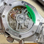 OMF Factory Frosted Audemars Piguet Royal Oak Chronograph 26240BCGG1 (7) OMF Factory Frosted Audemars Piguet Royal Oak Chronograph 26240BC.GG.1224BC.01 41mm Full Frosted White Gold Purple Dial