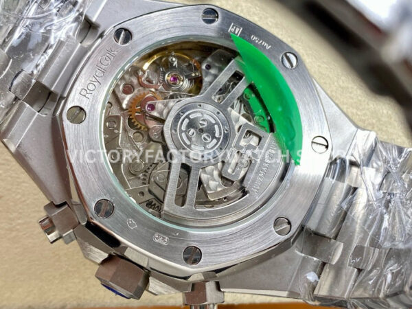 OMF Factory Frosted Audemars Piguet Royal Oak Chronograph 26240BCGG1 (7) OMF Factory Frosted Audemars Piguet Royal Oak Chronograph 26240BC.GG.1224BC.01 41mm Full Frosted White Gold Purple Dial