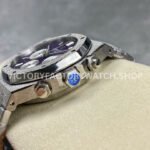 OMF Factory Frosted Audemars Piguet Royal Oak Chronograph 26240BC.GG.1224BC.01 41mm Full Frosted White Gold Purple Dial