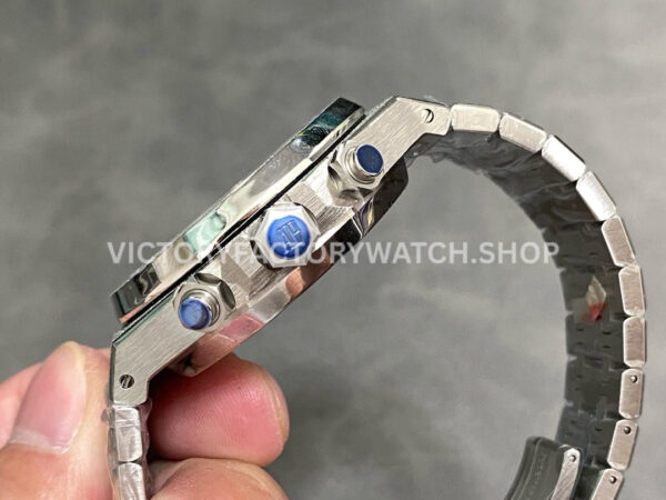 OMF Factory Frosted Audemars Piguet Royal Oak Chronograph 26240BCGG1224BC02 41mm S OMF Factory Frosted Audemars Piguet Royal Oak Chronograph 26240BC.GG.1224BC.02 41mm Silver Eye Black Dial