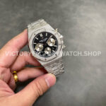 OMF Factory Frosted Audemars Piguet Royal Oak Chronograph 26240BCGG1224BC02 41mm S (8) OMF Factory Frosted Audemars Piguet Royal Oak Chronograph 26240BC.GG.1224BC.02 41mm Silver Eye Black Dial