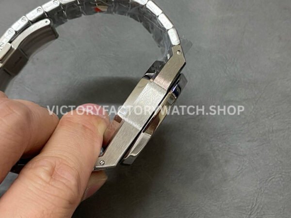 OMF Factory Frosted Audemars Piguet Royal Oak Chronograph 26240BC.GG.1324BC.02 41mm Full Frosted White Gold Blue Dial