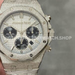 OMF Factory Frosted Audemars Piguet Royal Oak Chronograph 26240STOO1 (3) AP 26240ST frosted silver dial chrono