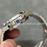 OMF Factory Frosted Audemars Piguet Royal Oak Chronograph 26240STOO1 (6) OMF Factory Frosted Audemars Piguet Royal Oak Chronograph 26240ST.OO.1220ST.03 41mm Full Frosted White Gold Silver Dial