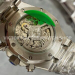 OMF Factory Frosted Audemars Piguet Royal Oak Chronograph 26240STOO1 (7) OMF Factory Frosted Audemars Piguet Royal Oak Chronograph 26240ST.OO.1220ST.03 41mm Full Frosted White Gold Silver Dial