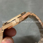 OMF Factory Frosted Audemars Piguet Royal Oak Selfwinding 15400oroo1220or01 41 (3) OMF Factory Frosted Audemars Piguet Royal Oak Selfwinding 15400or.oo.1220or.01 41mm Full Rose Gold Black Dial