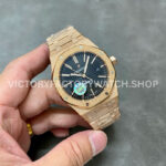 OMF Factory Frosted Audemars Piguet Royal Oak Selfwinding 15400oroo1220or01 41 (4) OMF Factory Frosted Audemars Piguet Royal Oak Selfwinding 15400or.oo.1220or.01 41mm Full Rose Gold Black Dial