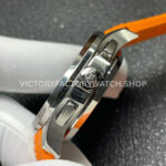 P1 Factory Patek Philippe Aquanaut 5968A-001 42.2mm Steel Orange Rubber Strap Black Dial