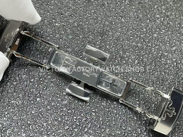 P1 Factory Patek Philippe Aquanaut 5968A-001 42.2mm Steel Orange Rubber Strap Black Dial