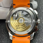 P1 Factory Patek Philippe Aquanaut 5968A-001 42.2mm Steel Orange Rubber Strap Black Dial