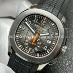 P1 Factory Patek Philippe Aquanaut 5968A-001 42.2mm Steel Rubber Strap Black Dial