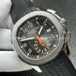 P1 Factory Patek Philippe Aquanaut 5968A-001 42.2mm Steel Rubber Strap Black Dial