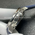 P1 Factory Patek Philippe Aquanaut 5968G-001 42.2mm White Gold Blue Rubber Strap Arabic Numerals Blue Dial