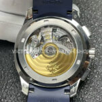 P1 Factory Patek Philippe Aquanaut 5968G-001 42.2mm White Gold Blue Rubber Strap Arabic Numerals Blue Dial