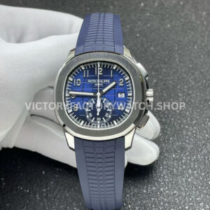 P1 Factory Patek Philippe Aquanaut 5968G 001 blue dial white gold