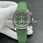 P1 Factory Aquanaut 5968G 010 green dial white gold rubber strap