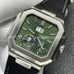 P1 Factory Patek Philippe Cubitus 5822 45mm Platinum Textile Strap Green Dial (8) P1 Factory Patek Philippe Cubitus 5822 45mm Platinum Textile Strap Green Dial
