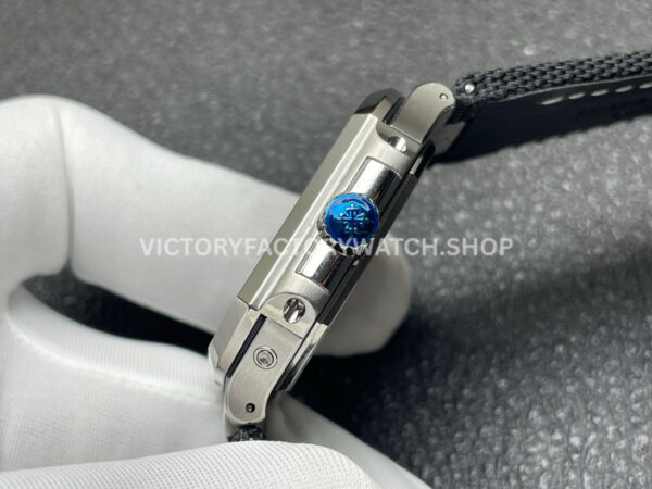 P1 Factory Patek Philippe Cubitus 5822 45mm Platinum Textile Strap Grey Dial (1) P1 Factory Patek Philippe Cubitus 5822 45mm Platinum Textile Strap Grey Dial