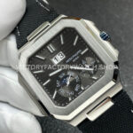 P1 Factory Patek Philippe Cubitus 5822 45mm Platinum Textile Strap Grey Dial (6) P1 Factory Patek Philippe Cubitus 5822 45mm Platinum Textile Strap Grey Dial
