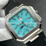 P1 Factory Patek Philippe Cubitus 5822 45mm Platinum Textile Strap Tiffany Blue Dial (3) P1 Factory Patek Philippe Cubitus 5822 45mm Platinum Textile Strap Tiffany Blue Dial