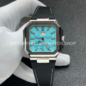 P1 Factory Patek Philippe Cubitus 5822 platinum Tiffany blue dial 45mm