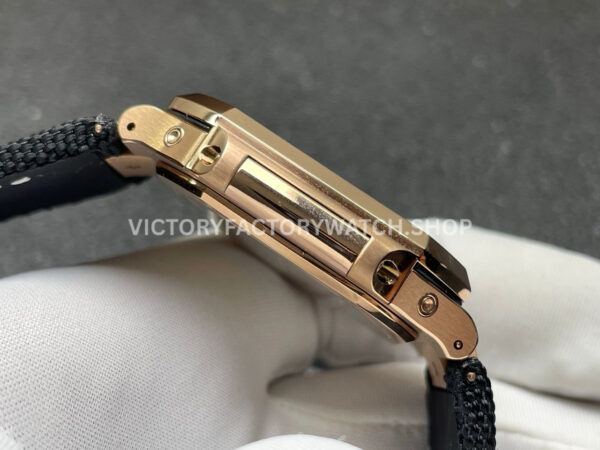 P1 Factory Patek Philippe Cubitus 5822 45mm Rose Gold Textile Strap Brown Dial