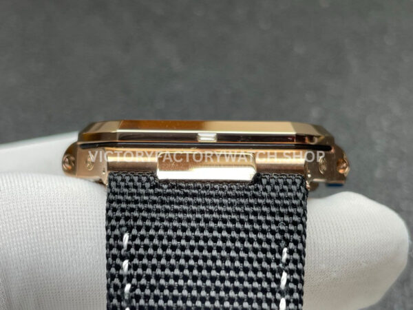 P1 Factory Patek Philippe Cubitus 5822 45mm Rose Gold Textile Strap Brown Dial