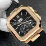 P1 Factory Patek Philippe Cubitus 5822 45mm Rose Gold Textile Strap Grey Dial