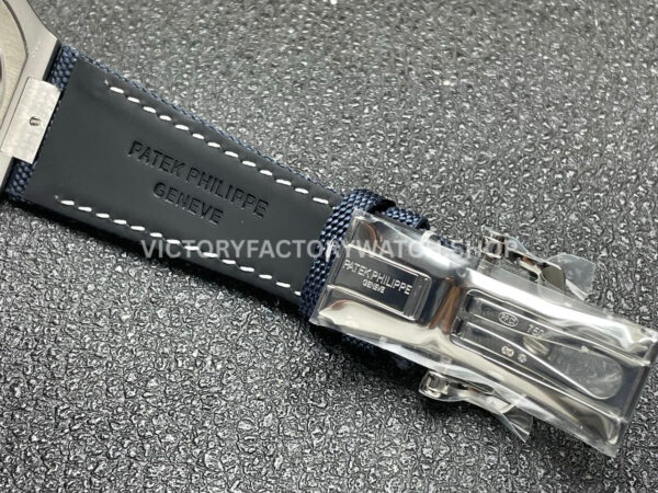 P1 Factory Patek Philippe Cubitus 5822P-001 45mm Platinum Textile Strap Blue Dial (2) P1 Factory Patek Philippe Cubitus 5822P-001 45mm Platinum Textile Strap Blue Dial