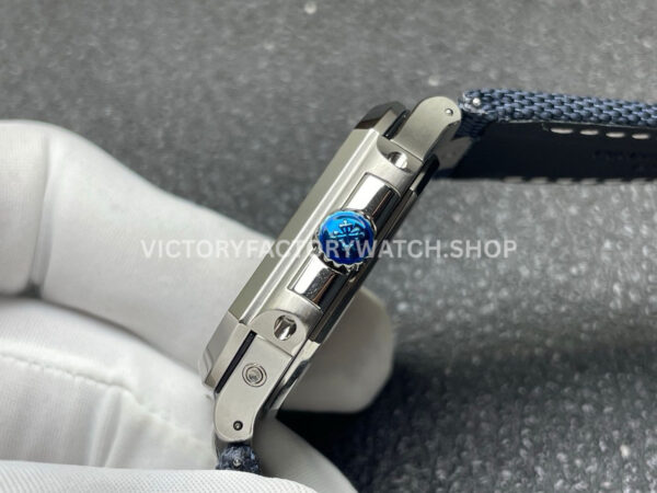 P1 Factory Patek Philippe Cubitus 5822P-001 45mm Platinum Textile Strap Blue Dial (4) P1 Factory Patek Philippe Cubitus 5822P-001 45mm Platinum Textile Strap Blue Dial