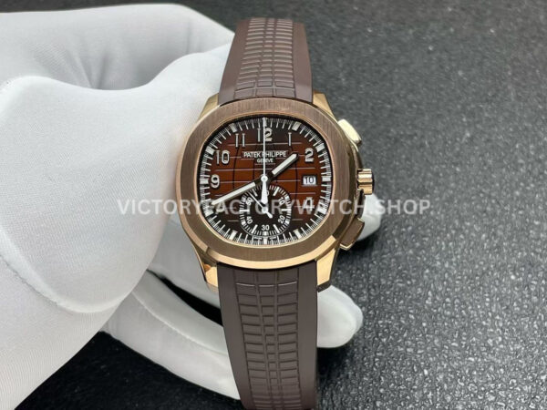 P1 Factory Patek Philippe Aquanaut 5968R 0001 brown dial rose gold
