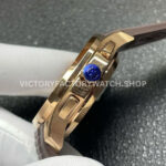 P1 Factory Patek Philippe Aquanaut 5968R-0001 42.2mm Rose Gold Brown Rubber Strap Arabic Numerals Brown Dial
