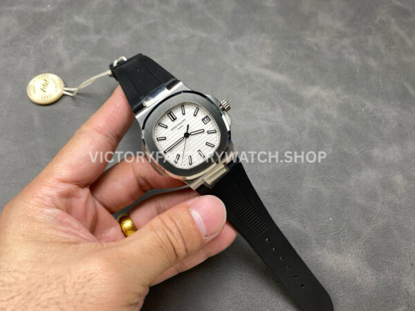 PFF Factory Patek Philippe Nautilus 5711/1A -011 40mm Rubber Strap White Dial