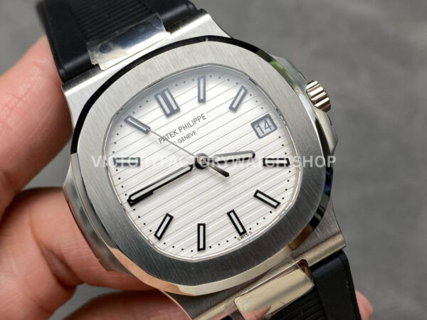 PFF Factory Patek Philippe Nautilus 5711/1A -011 40mm Rubber Strap White Dial