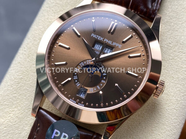 PP+ Factory Patek Philippe Annual Calendar 53961R-001 Rose Gold Brown Dial (2) PP+ Factory Patek Philippe Annual Calendar 53961R-001 38.5mm Rose Gold Brown Dial
