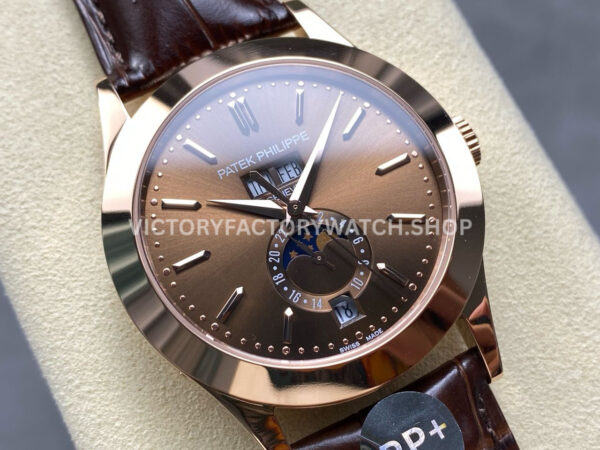 PP+ Factory Patek Philippe Annual Calendar 53961R-001 Rose Gold Brown Dial (3) PP+ Factory Patek Philippe Annual Calendar 53961R-001 38.5mm Rose Gold Brown Dial
