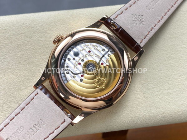 PP+ Factory Patek Philippe Annual Calendar 53961R-001 Rose Gold Brown Dial (7) PP+ Factory Patek Philippe Annual Calendar 53961R-001 38.5mm Rose Gold Brown Dial