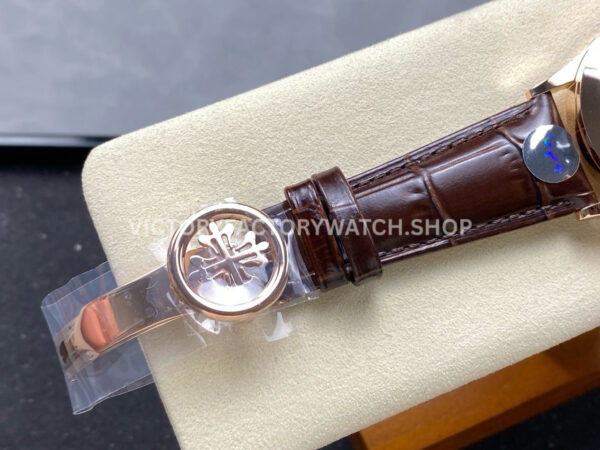 PP+ Factory Patek Philippe Annual Calendar 53961R-001 Rose Gold Brown Dial (9) PP+ Factory Patek Philippe Annual Calendar 53961R-001 38.5mm Rose Gold Brown Dial