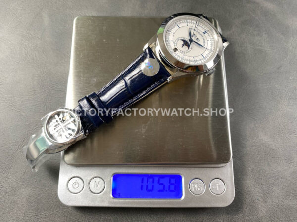 PP+ Factory Patek Philippe Annual Calendar 5396G-001 White Gold Silver Dial (10) PP+ Factory Patek Philippe Annual Calendar 5396G-001 38.5mm White Gold Silver Dial