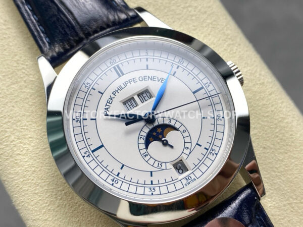 PP+ Factory Patek Philippe Annual Calendar 5396G-001 White Gold Silver Dial (2) PP+ Factory Patek Philippe Annual Calendar 5396G-001 38.5mm White Gold Silver Dial