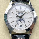 PP+ Factory Patek Philippe Annual Calendar 5396G-011 White Gold Silver Dial (3) PP+ Factory Patek Philippe Annual Calendar 5396G-011 silver dial