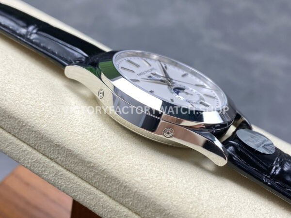 PP+ Factory Patek Philippe Annual Calendar 5396G-011 White Gold Silver Dial (5) PP+ Factory Patek Philippe Annual Calendar 5396G-011 38.5mm White Gold Silver Dial