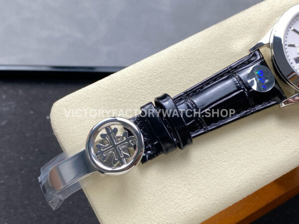 PP+ Factory Patek Philippe Annual Calendar 5396G-011 White Gold Silver Dial (8) PP+ Factory Patek Philippe Annual Calendar 5396G-011 38.5mm White Gold Silver Dial