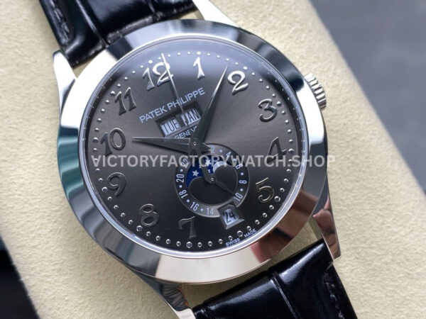PP+ Factory Patek Philippe Annual Calendar 5396G-014 White Gold Grey Dial (2) PP+ Factory Patek Philippe Annual Calendar 5396G-014 38.5mm White Gold Grey Dial